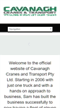 Mobile Screenshot of cavanaghcranesandtransport.com.au